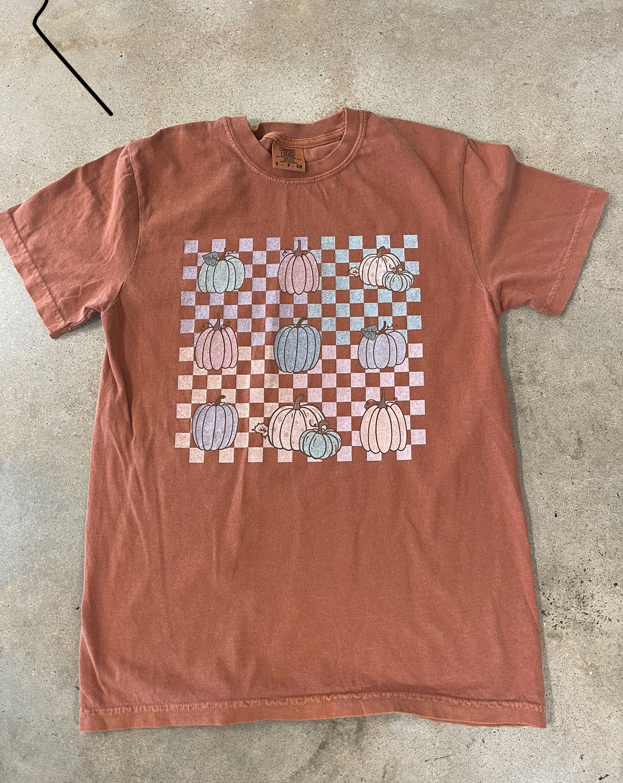 Checkered Pumpkins Tee