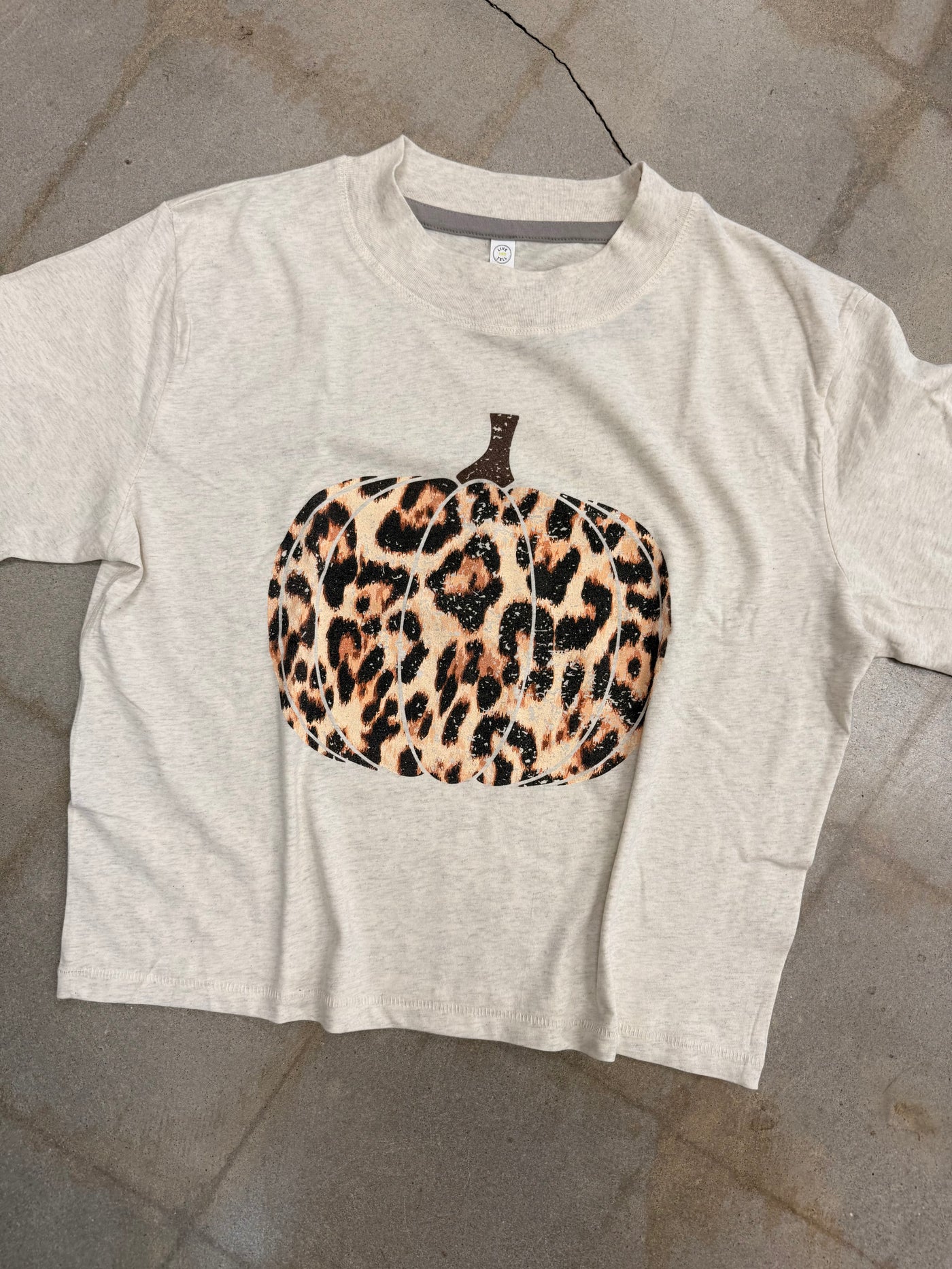 Leopard Pumpkin Boxy Tee