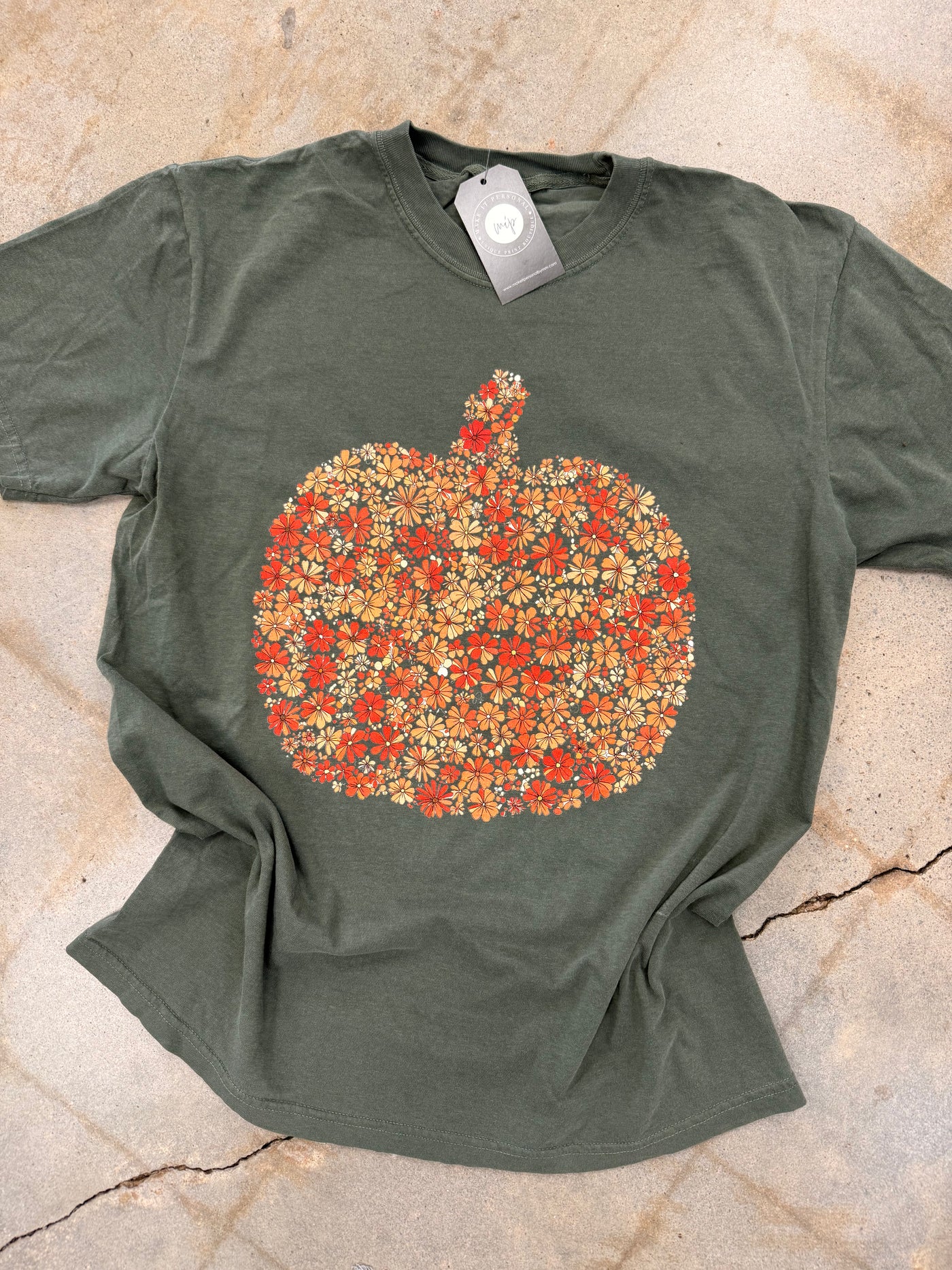 Floral Pumpkin Tee