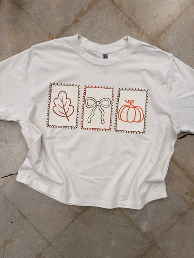 Fall Stamps Boxy Tee