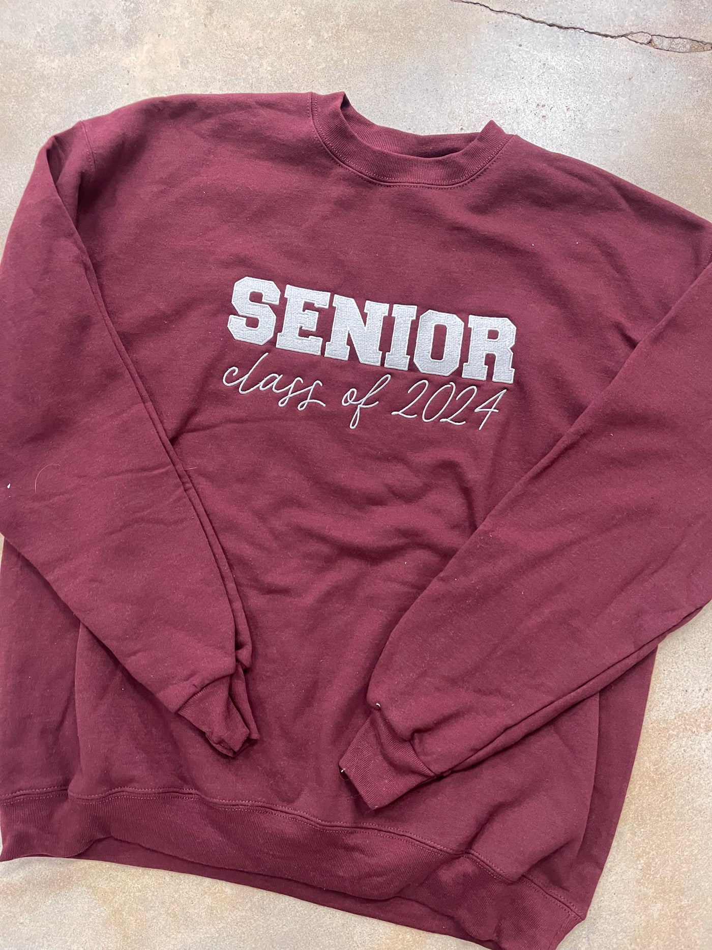 Embroidered Senior 2025 Crewneck