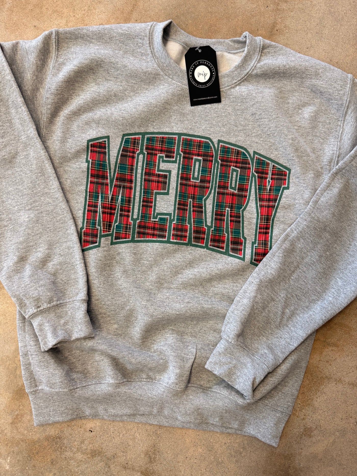 Merry Plaid Crewneck Sweatshirt