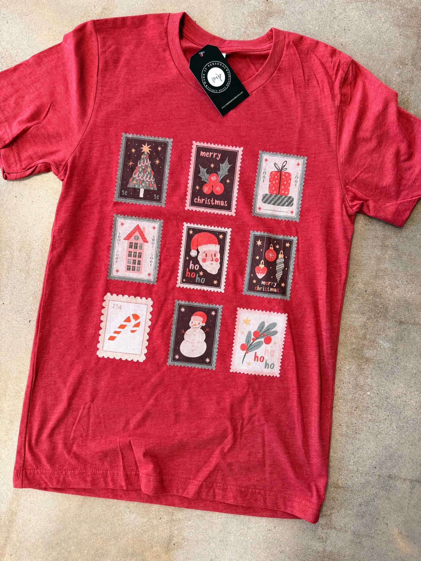 Christmas Stamps Graphic Tee
