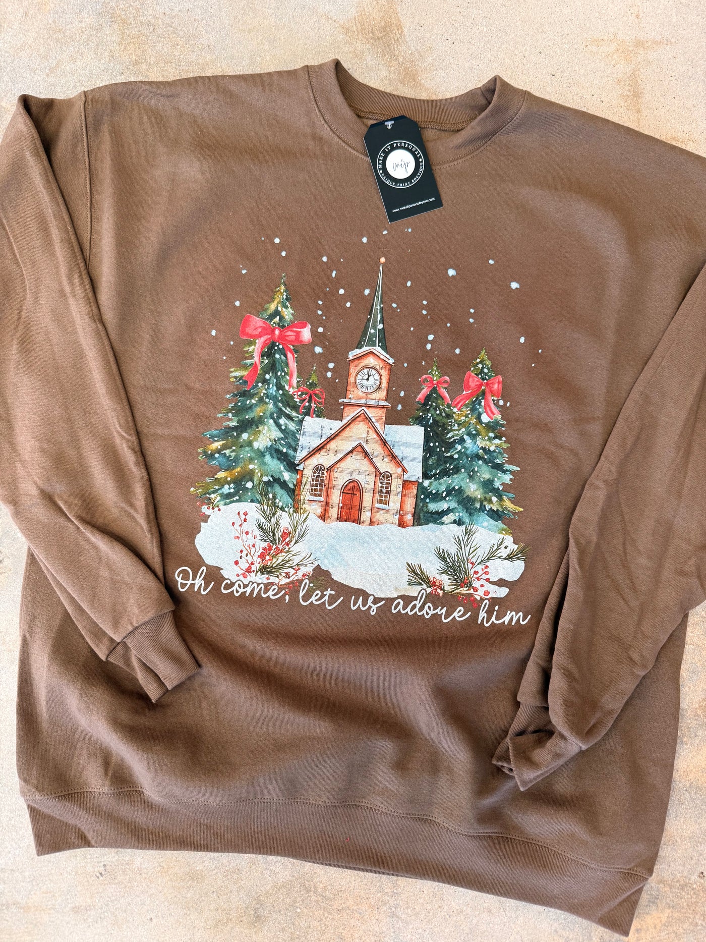 Let Us Adore Him Crewneck Sweatshirt