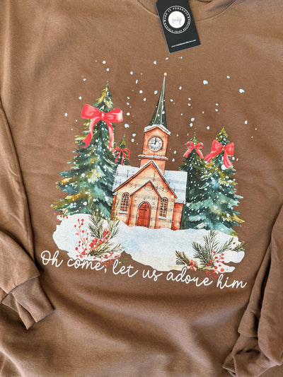 Let Us Adore Him Crewneck Sweatshirt