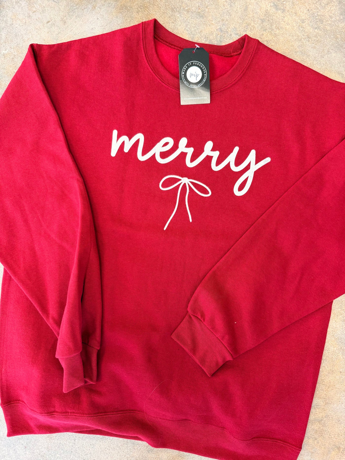 Merry Bow Crewneck Sweatshirt