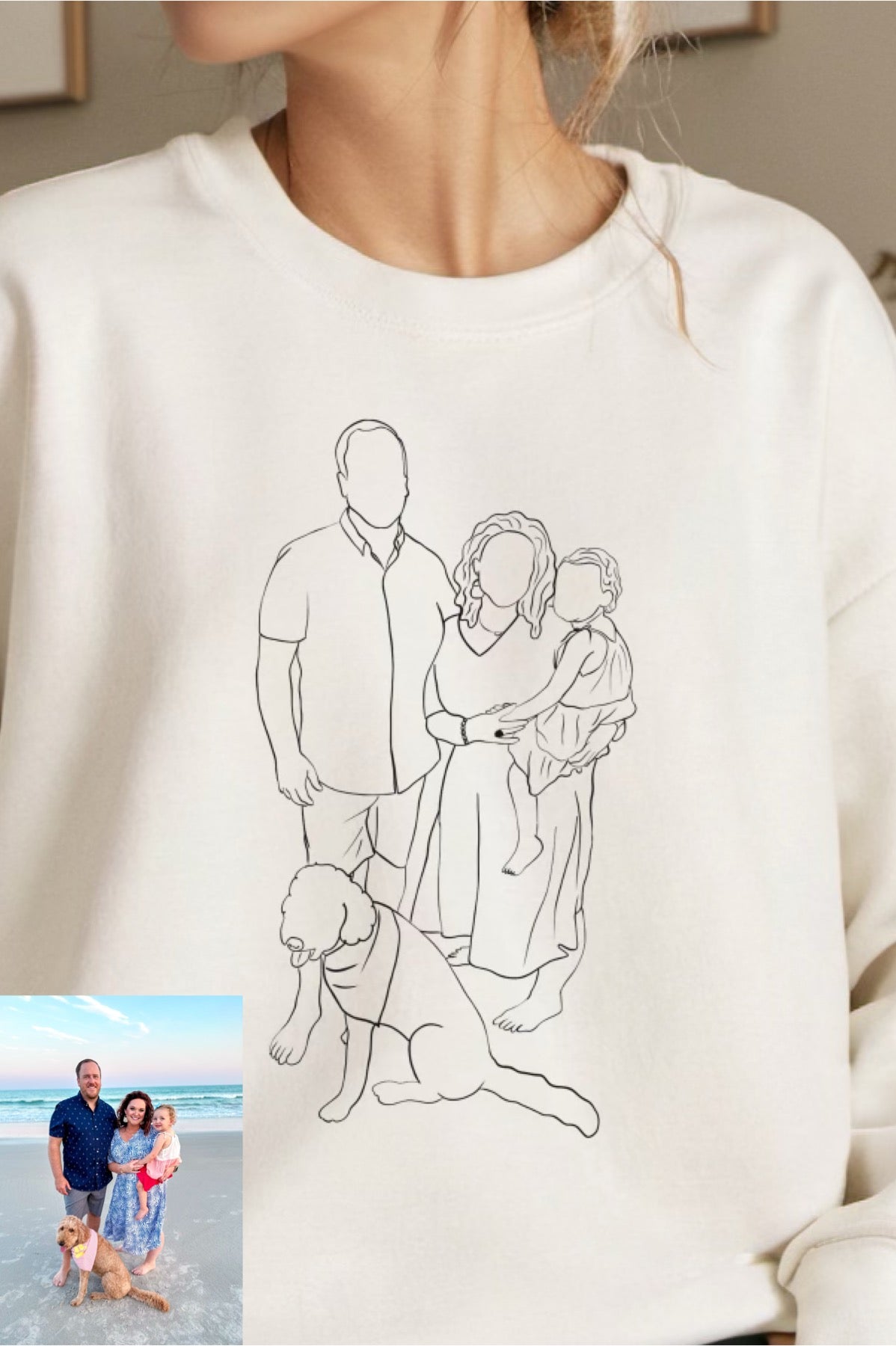 Custom Portrait Crewneck