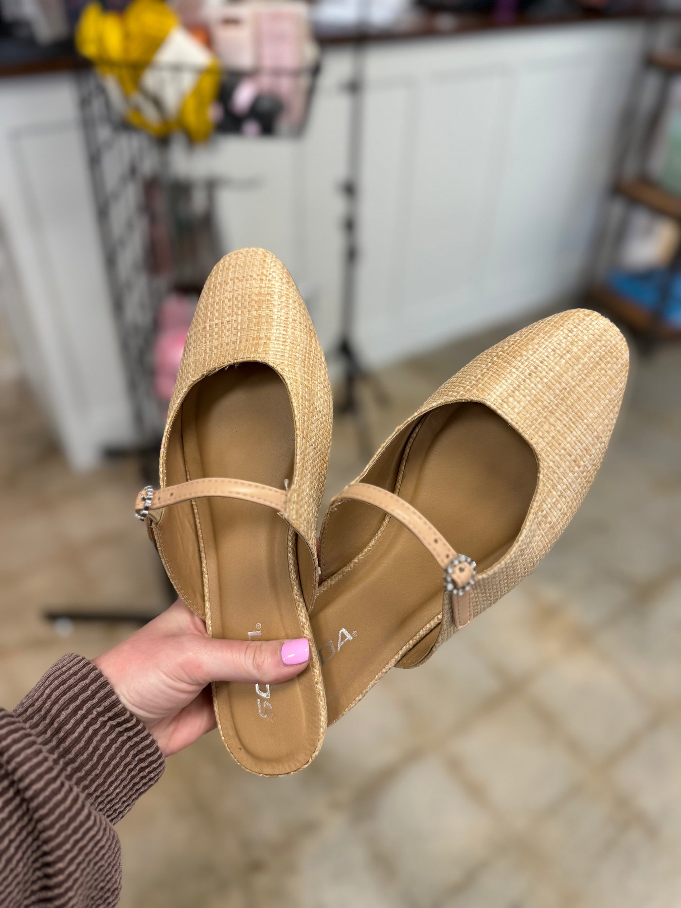 Woven Bamboo Mules