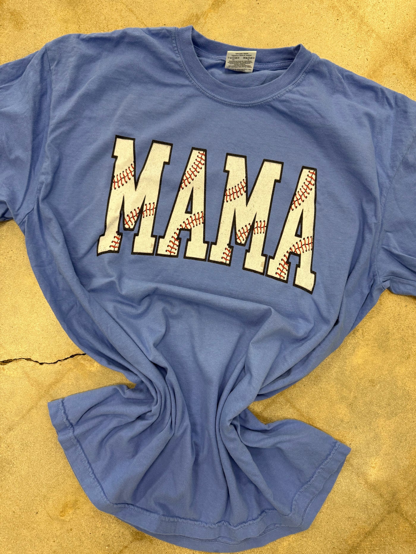 Mama Baseball Laces Tee