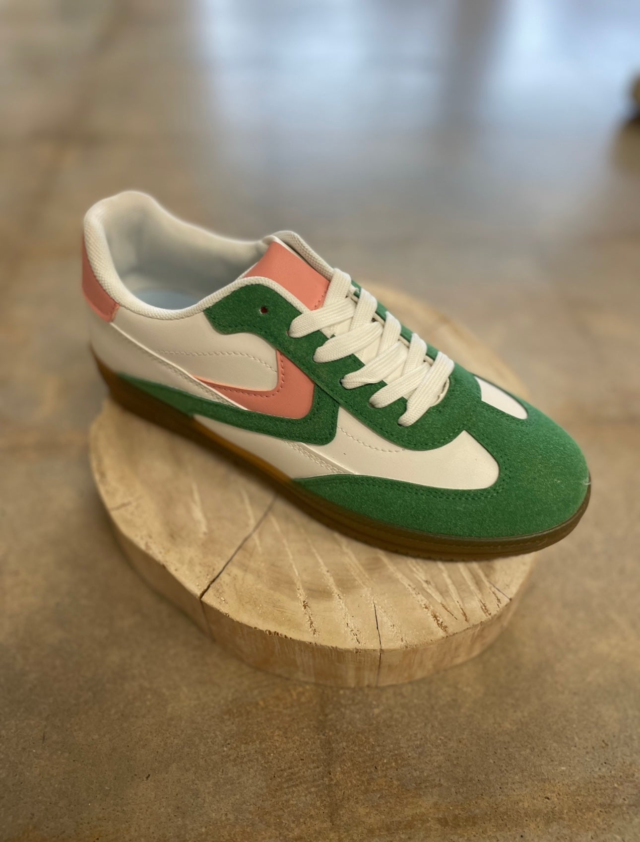 Pink And Green Sneakers