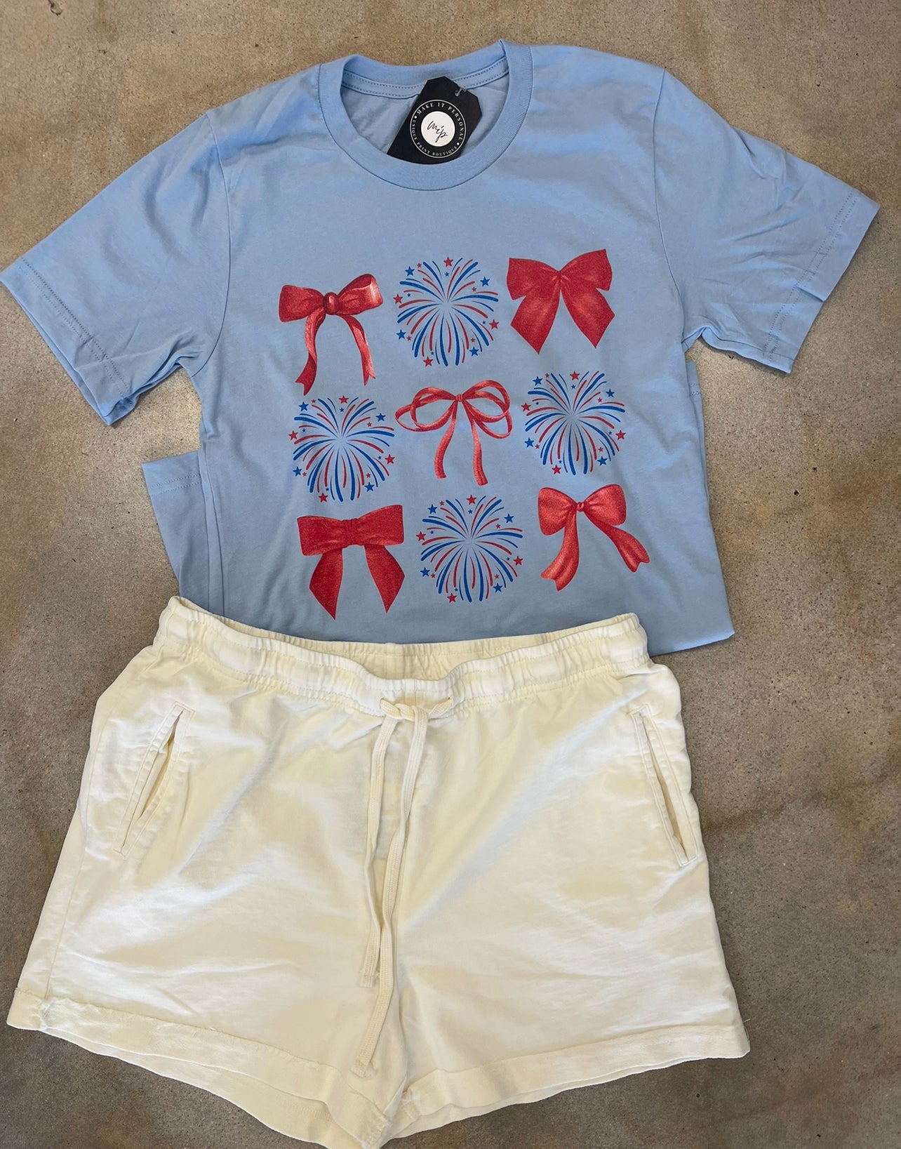 Bow and Fireworks Tee