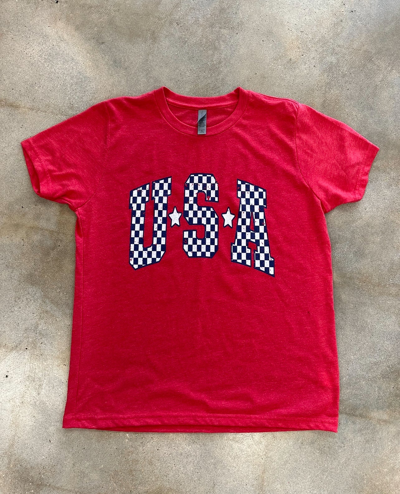 Red USA Tee