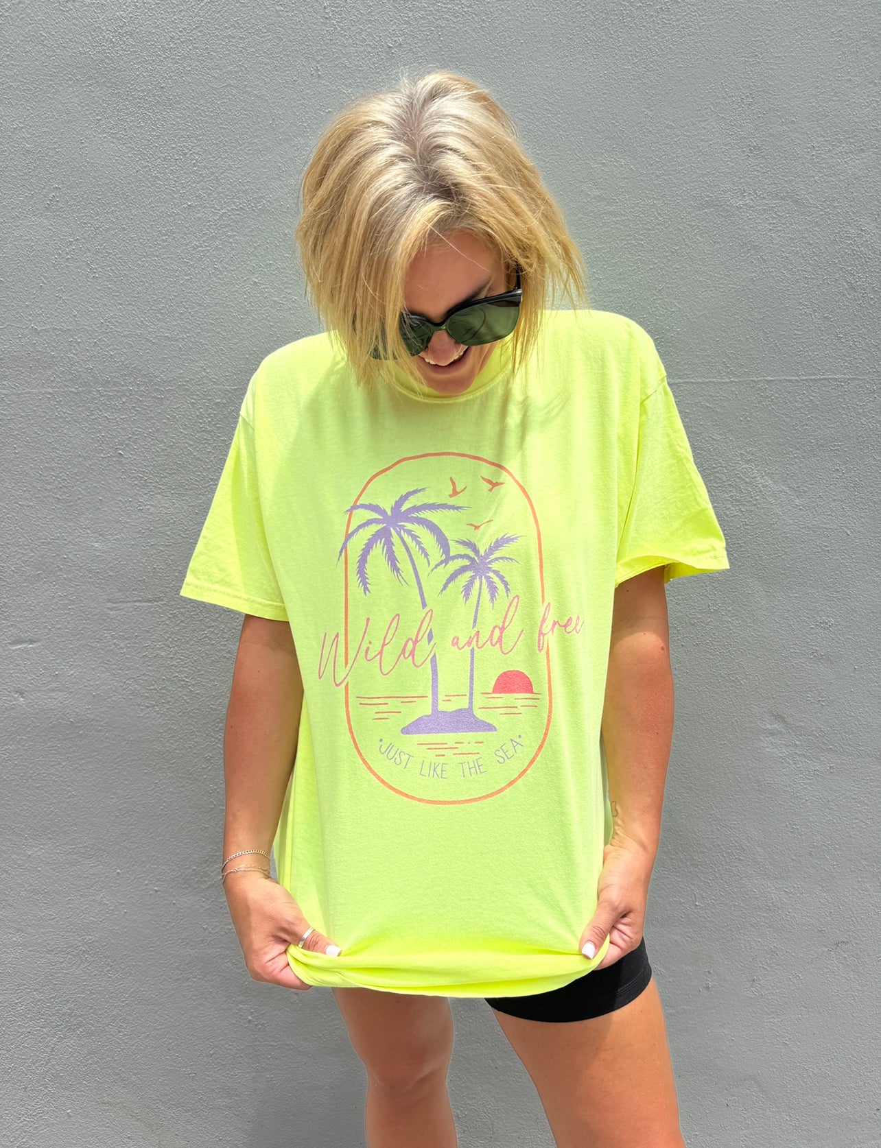 Wild and Free Neon Tee