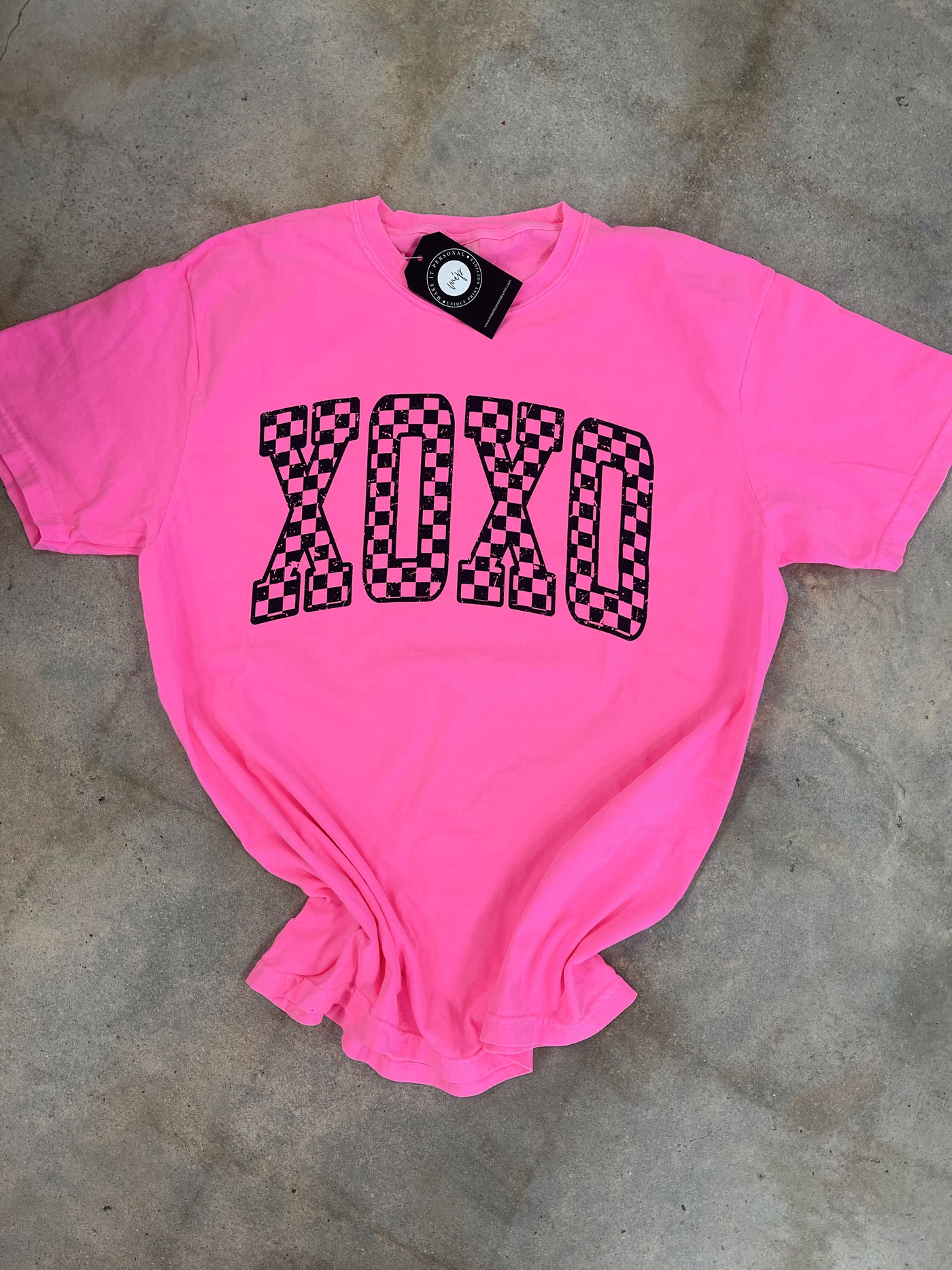 XOXO Neon Pink Tee