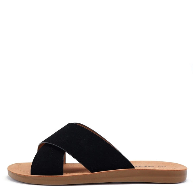 Black Strap Sandals