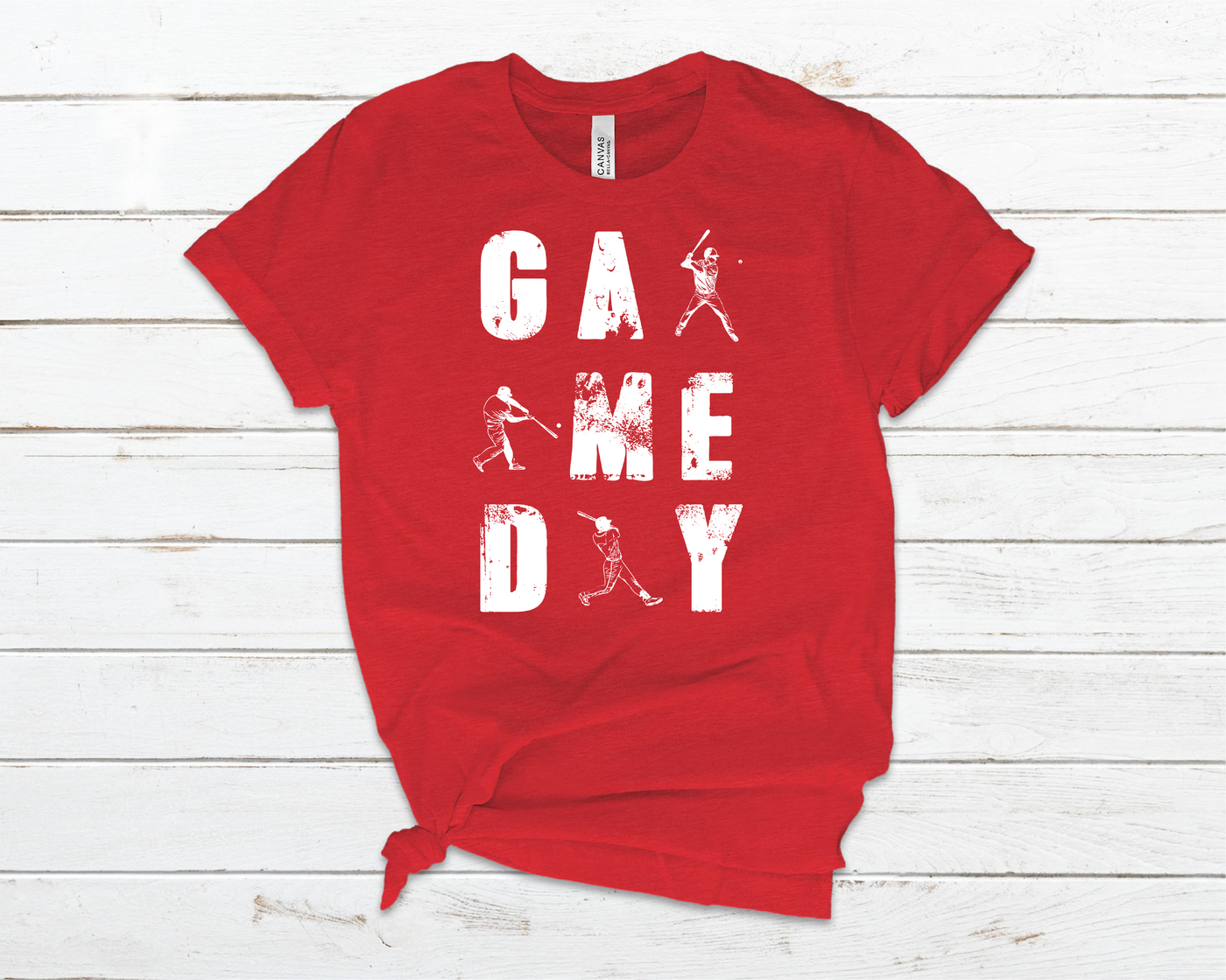 Game Day Distressed Baseball Tee