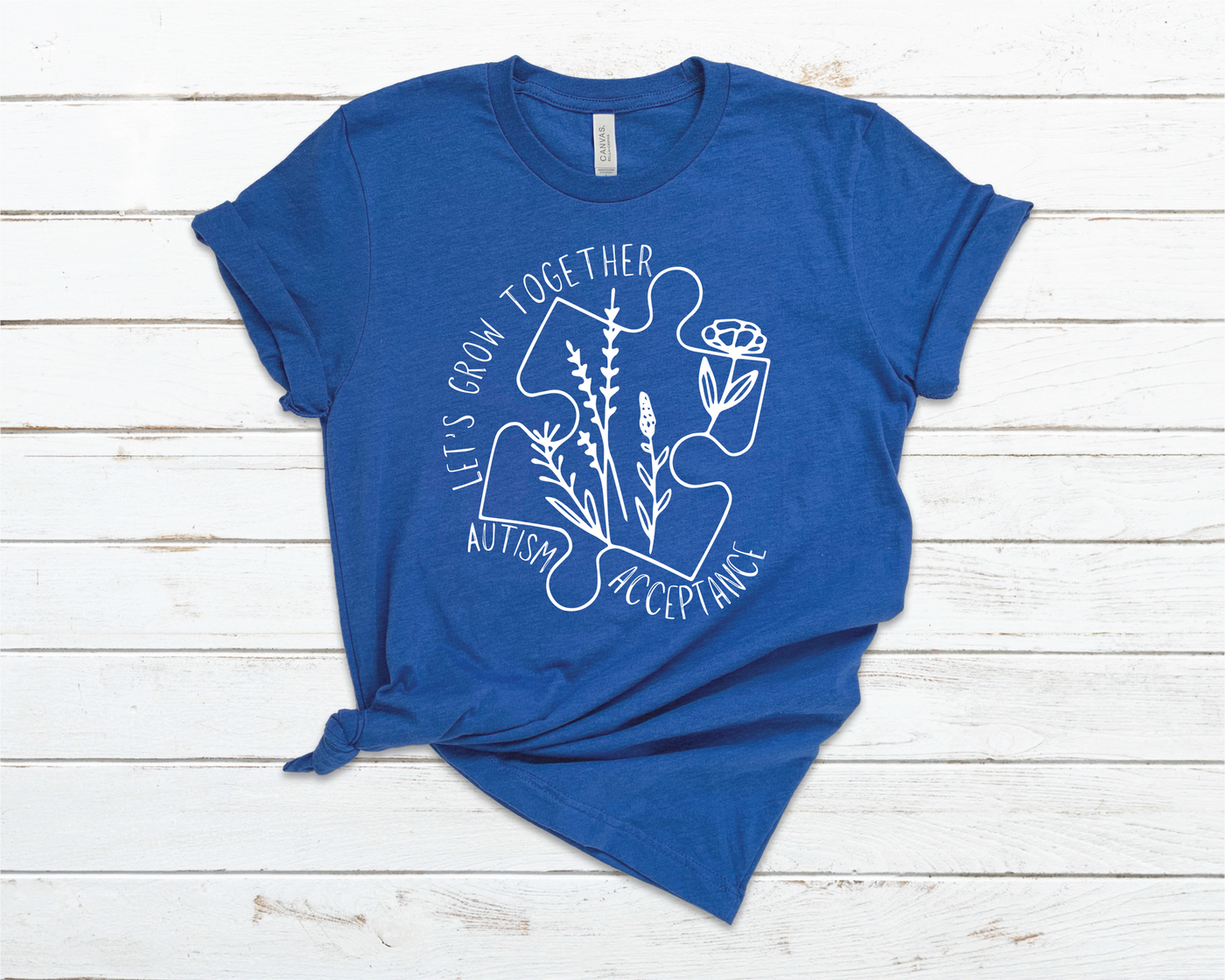 Grow Together Autism Acceptance Tee