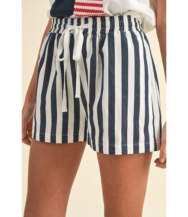 Stripe Twill Shorts