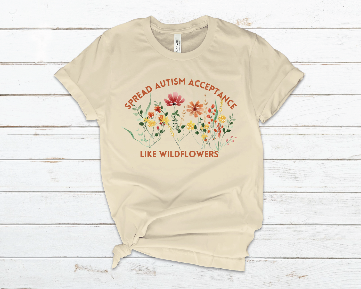 Spread Autism Acceptance Like Wildflowers Tee