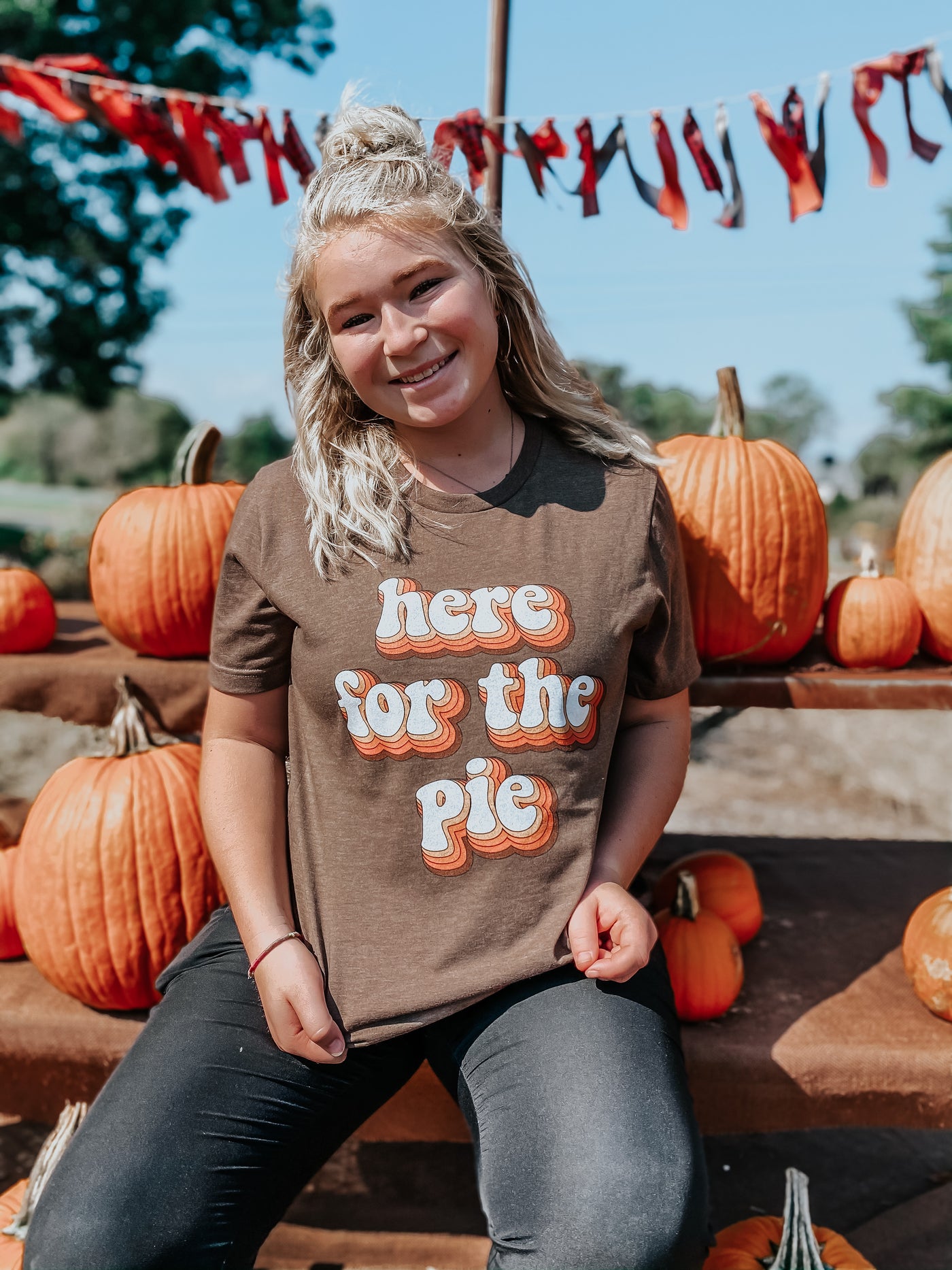 Here For the Pie - Thanksgiving T-shirt