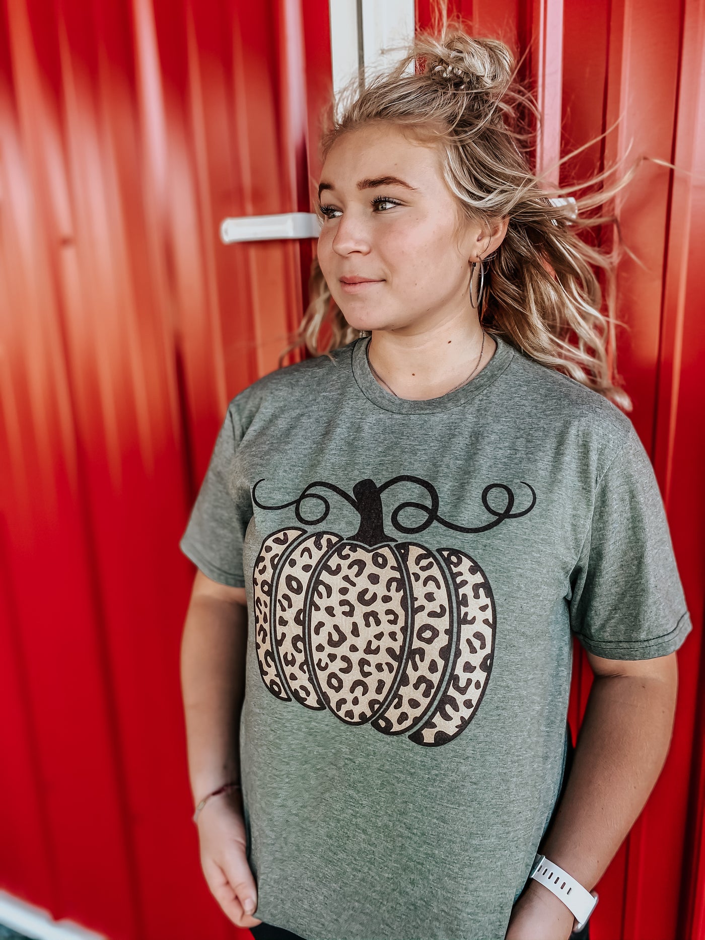 Leopard Pumpkin Tee