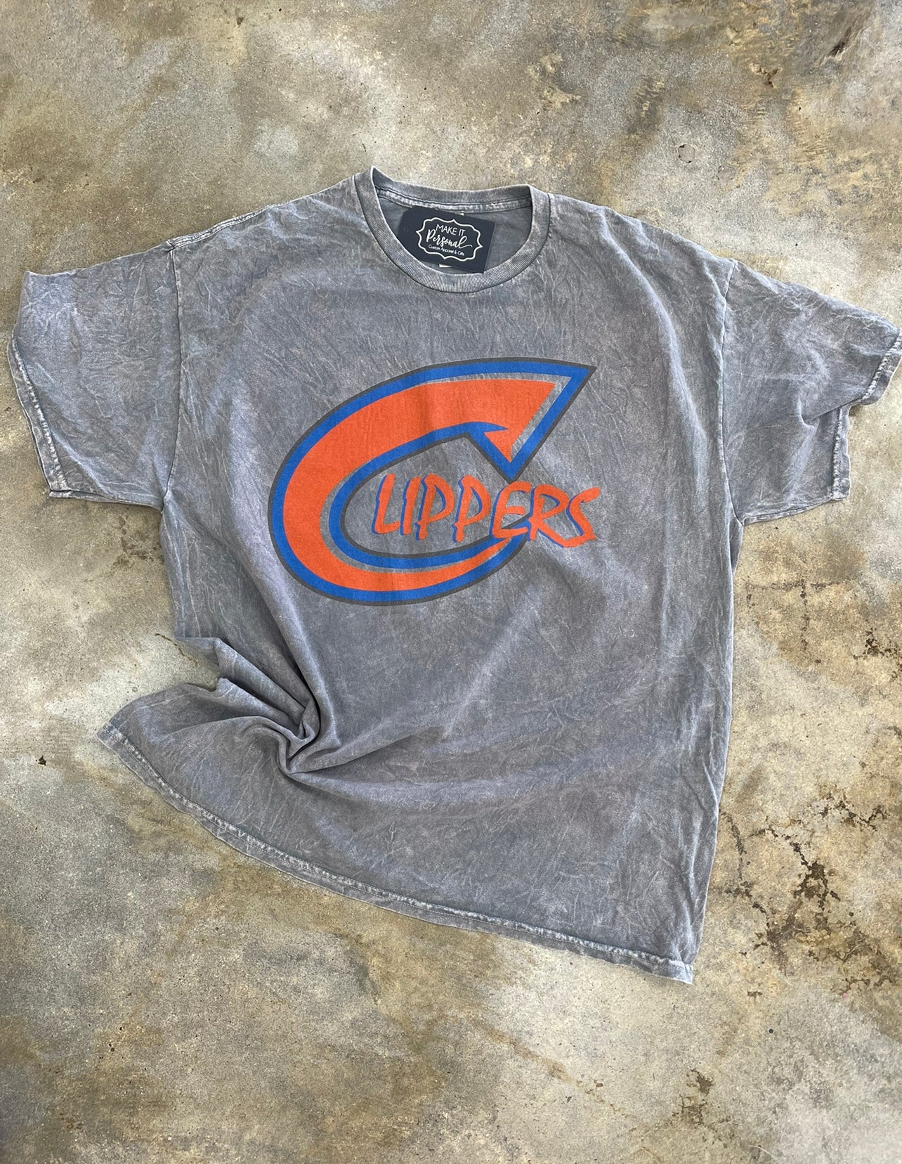 Original Clippers Acid Wash Tee