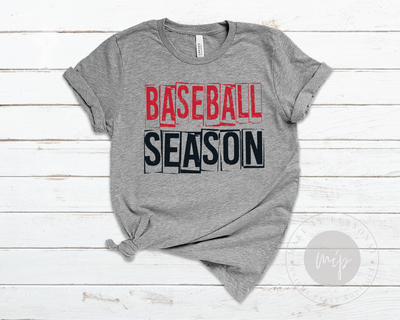 Baseball Season Team Tee