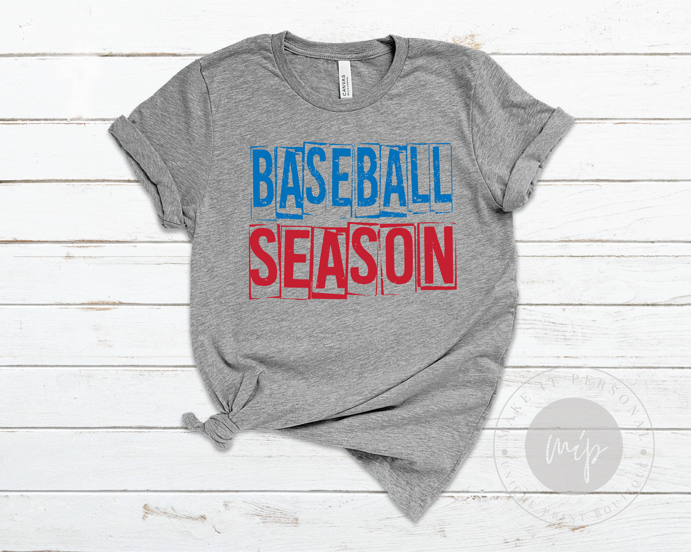 Baseball Season Team Tee