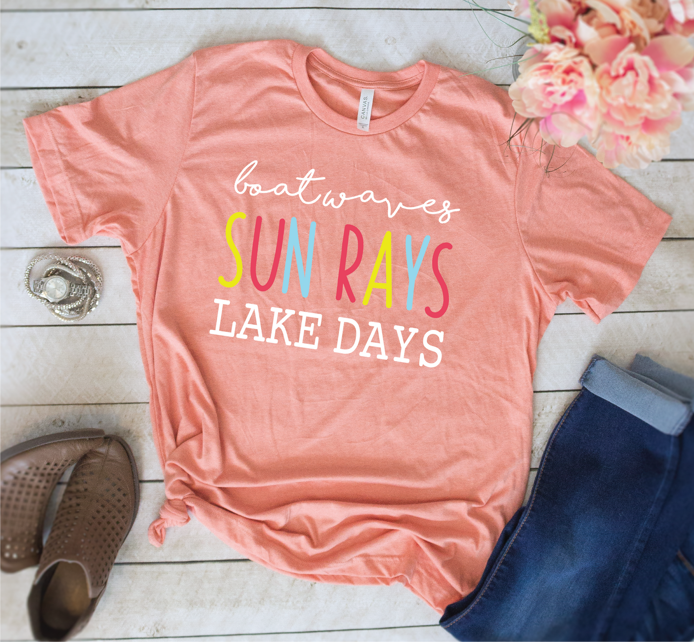 Sun Rays Lake Days Tee